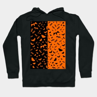 BLACK And Orange Black Bats Hoodie